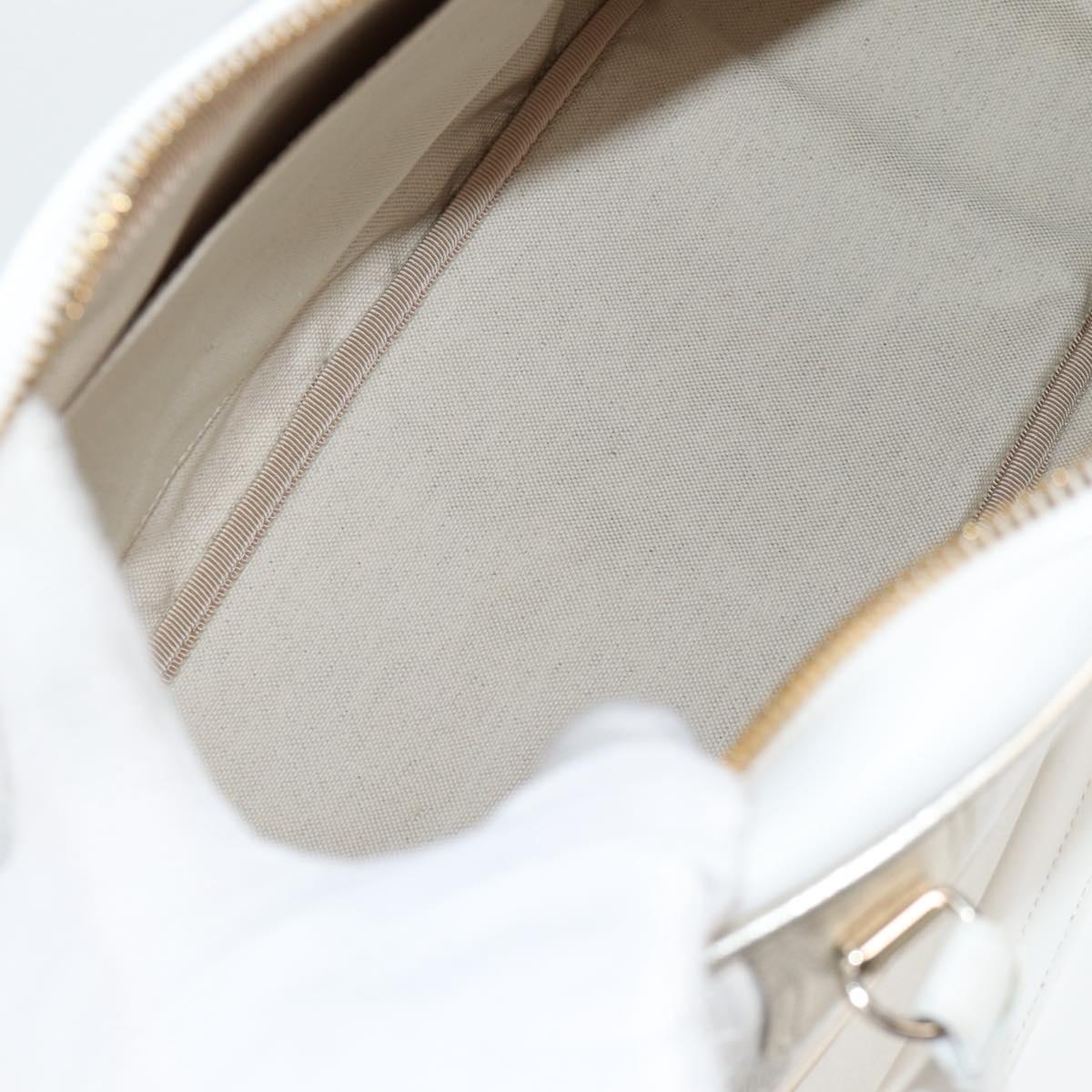 Dior White Leather Bowling