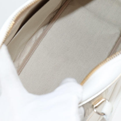 Dior White Leather Bowling