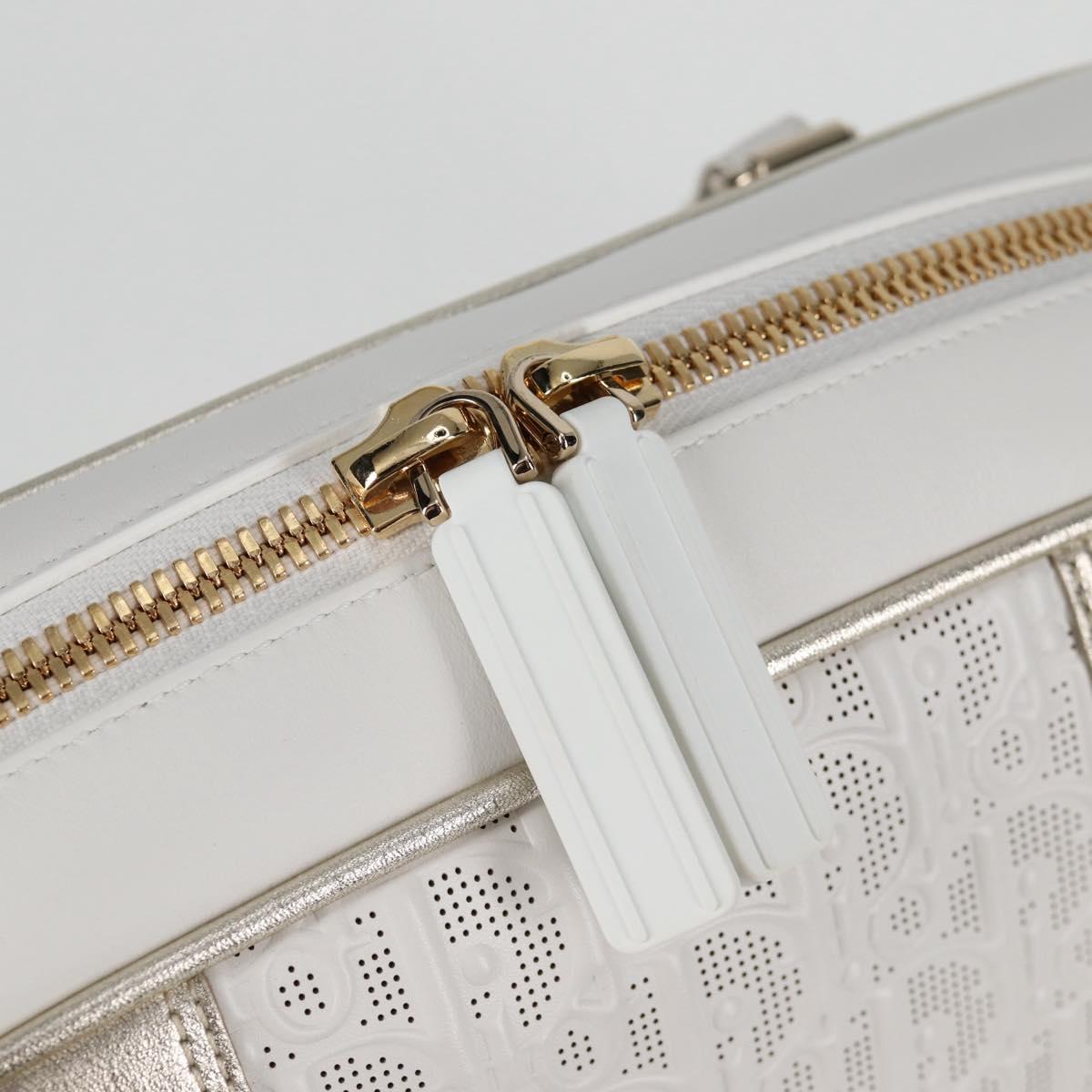 Dior White Leather Bowling