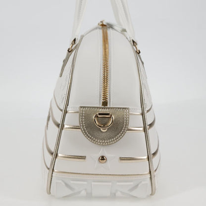 Dior White Leather Bowling