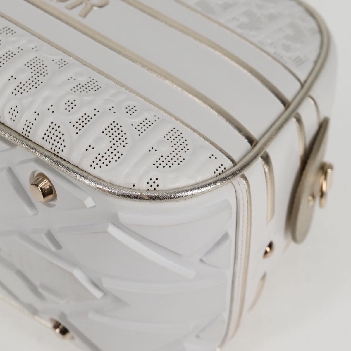 Dior White Leather Bowling
