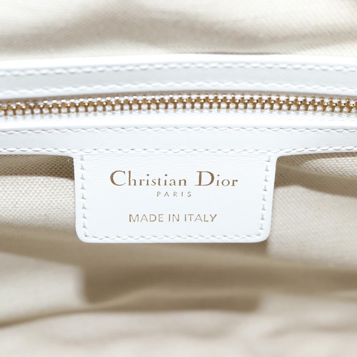 Dior White Leather Bowling