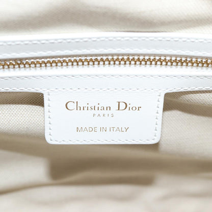 Dior White Leather Bowling