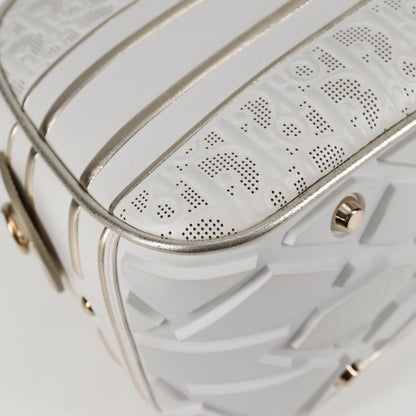 Dior White Leather Bowling