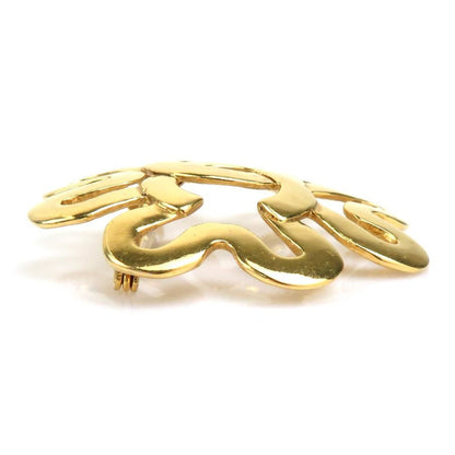 Chanel Gold Gold Plated Coco Mark