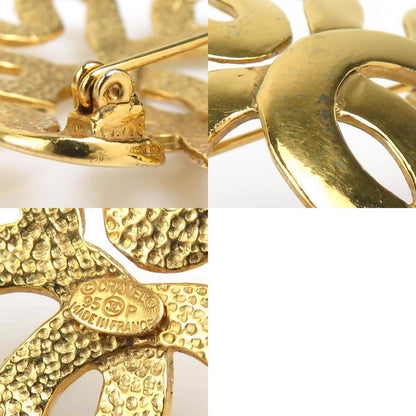 Chanel Gold Gold Plated Coco Mark