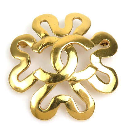 Chanel Gold Gold Plated Coco Mark