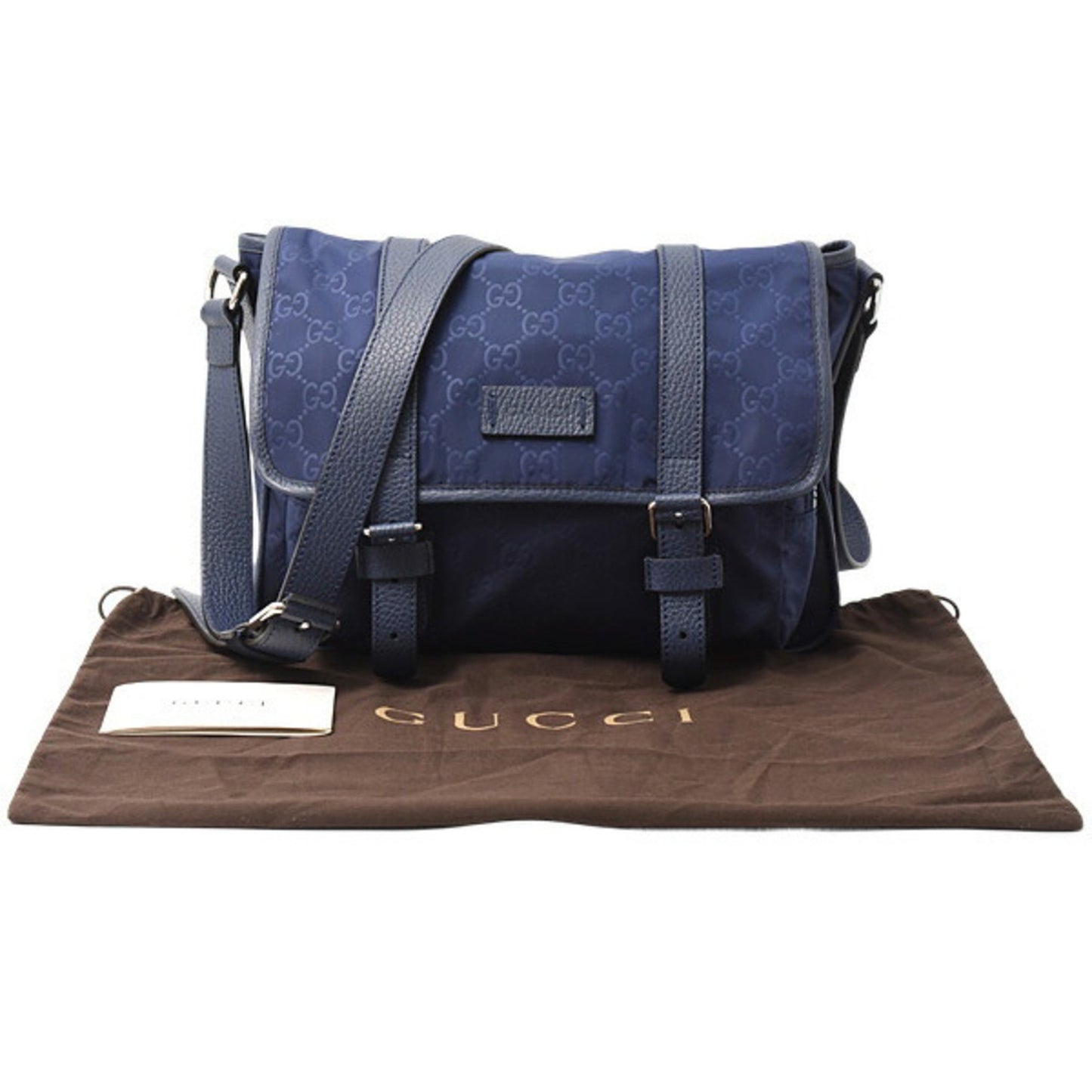 Gucci Blue Nylon Gg Nylon