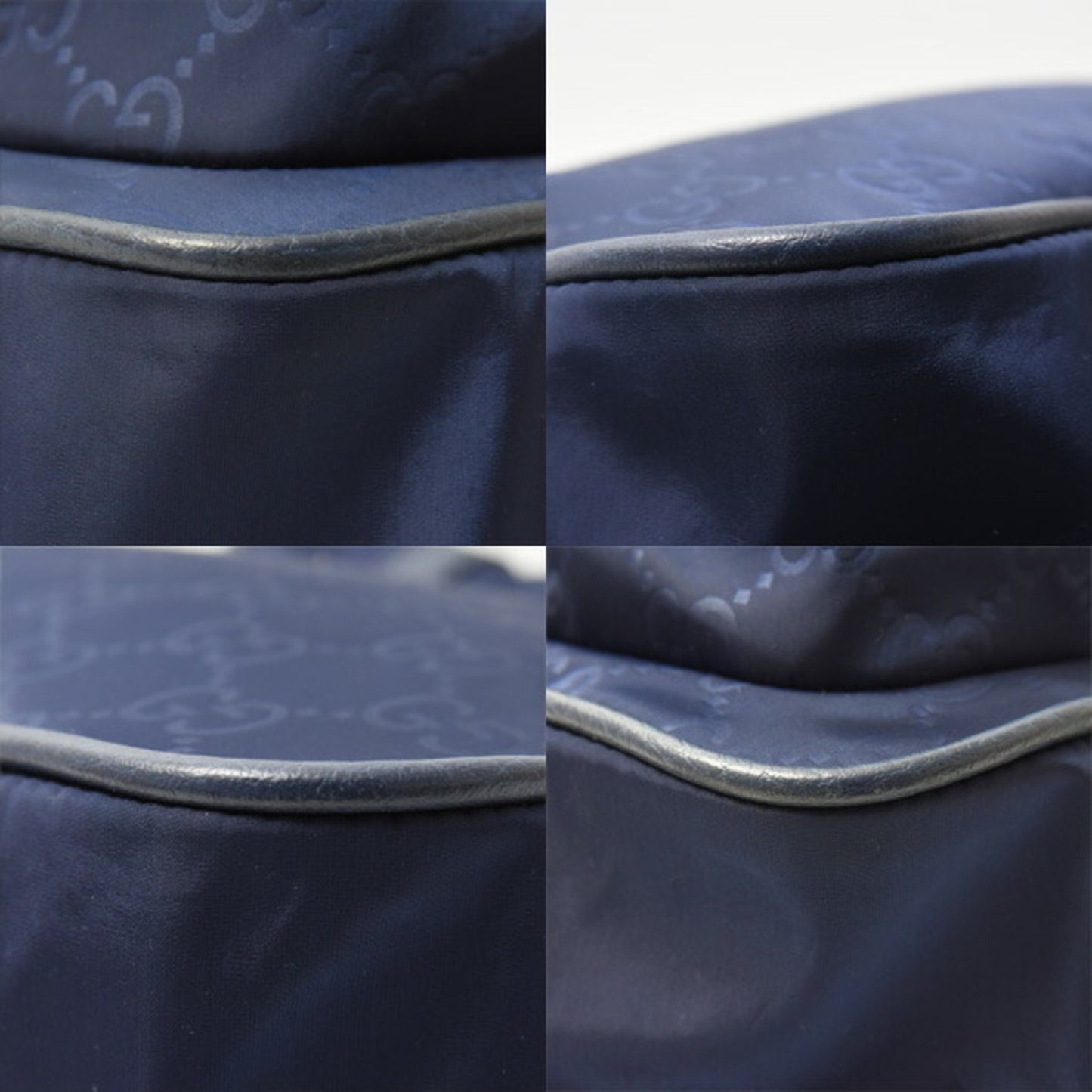 Gucci Blue Nylon Gg Nylon