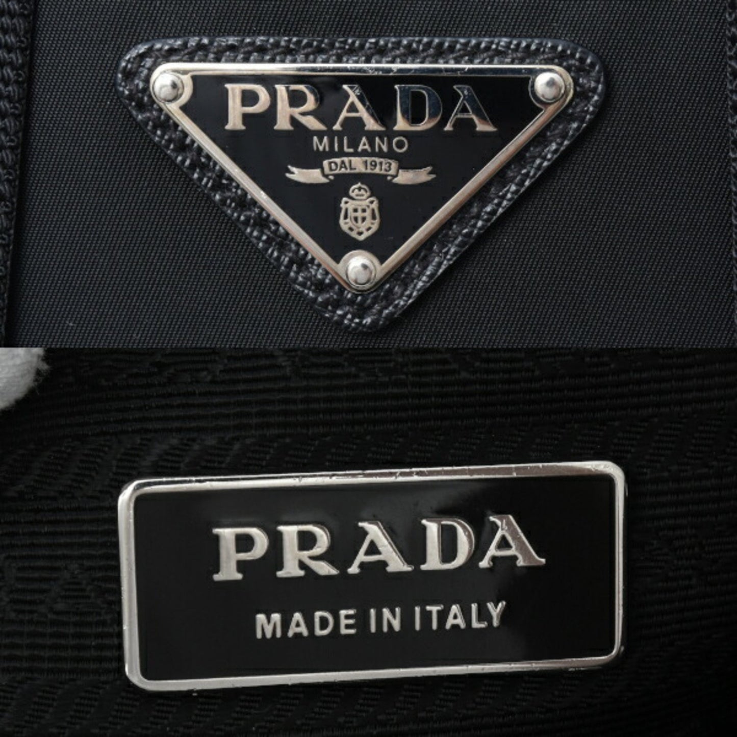 Prada Black Canvas Tessuto