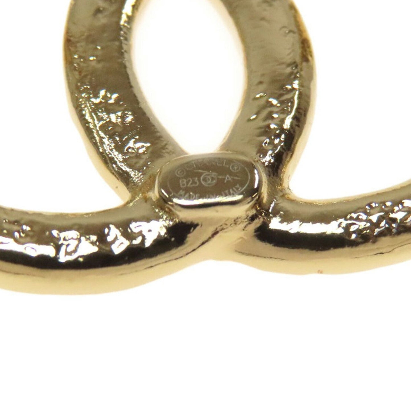 Chanel Gold Gold Plated Coco Mark