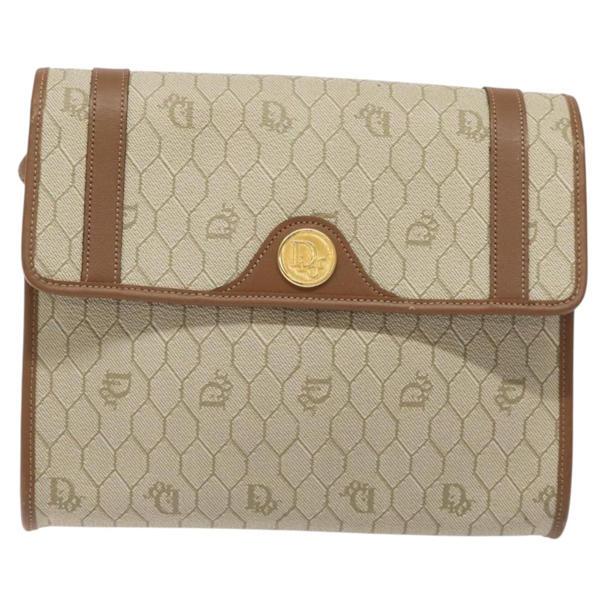 Dior Brown Canvas Honeycomb