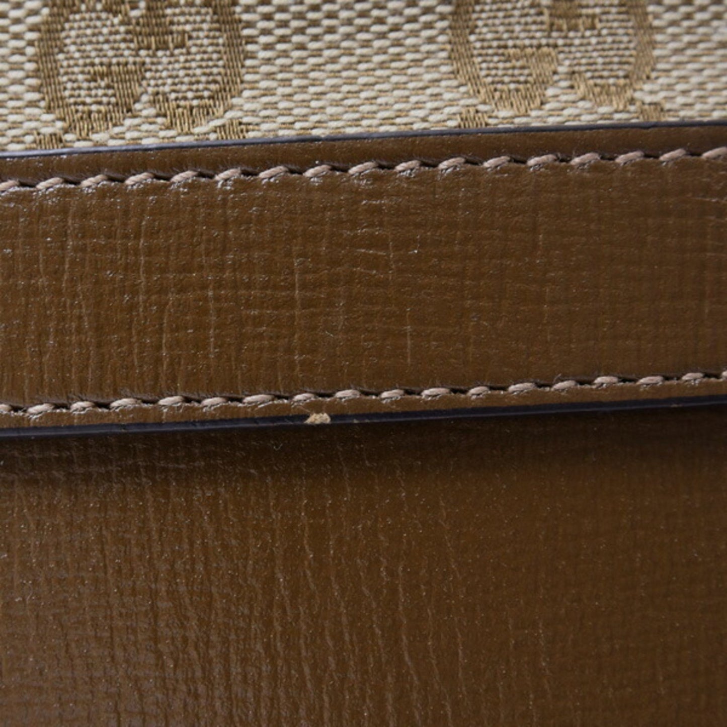 Gucci Brown Canvas Horsebit