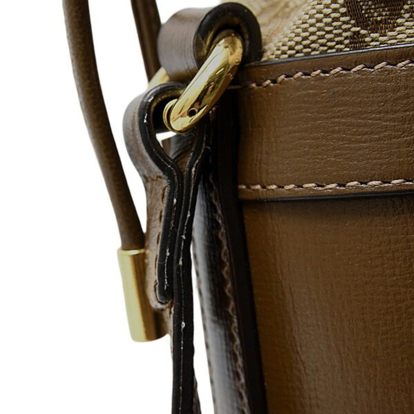 Gucci Brown Canvas Horsebit