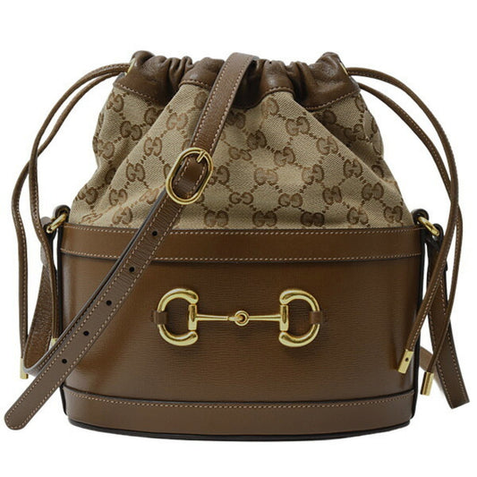 Gucci Brown Canvas Horsebit