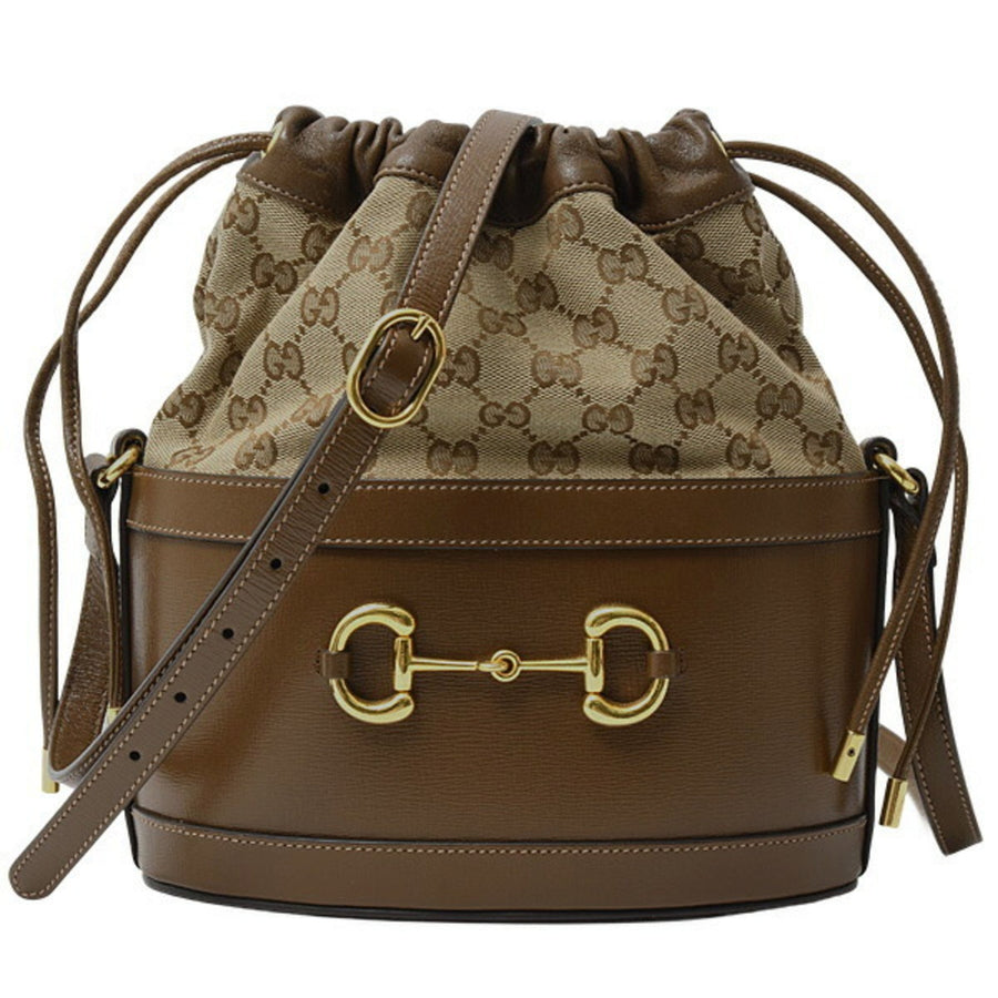 Gucci Brown Canvas Horsebit