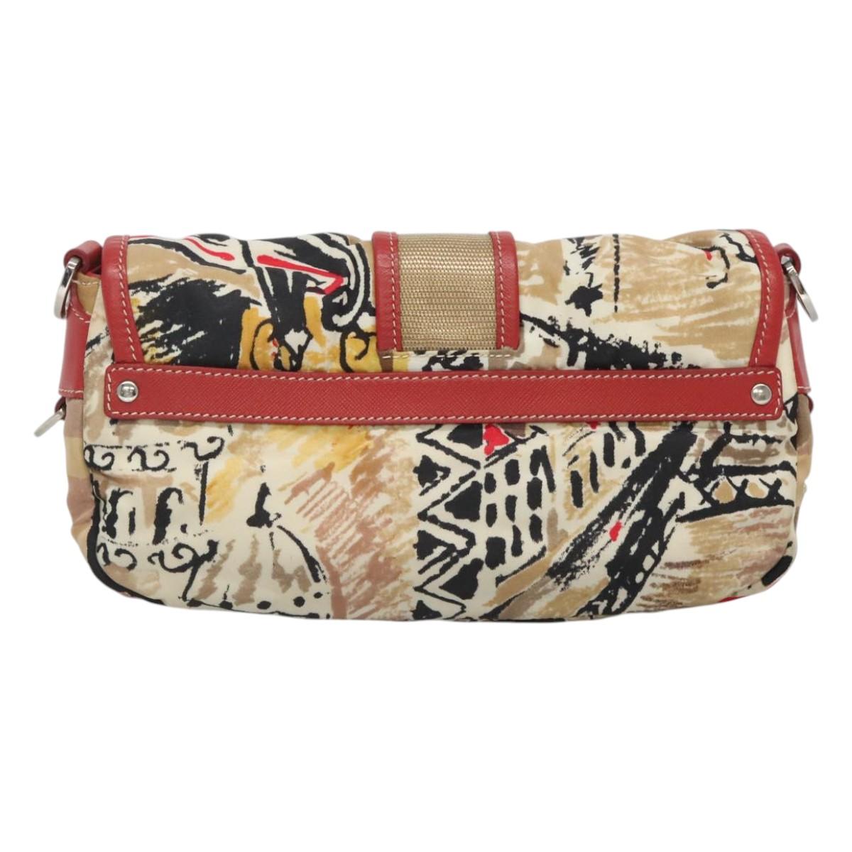 Prada Red Nylon Shoulder