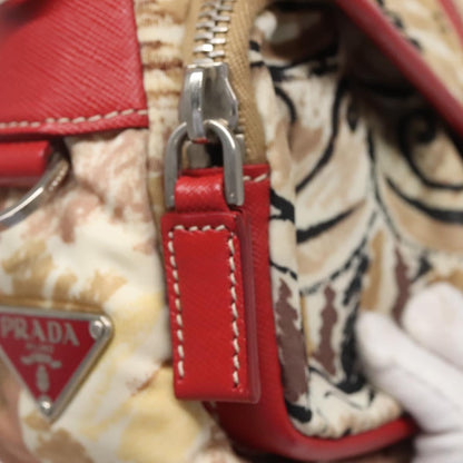 Prada Red Nylon Shoulder