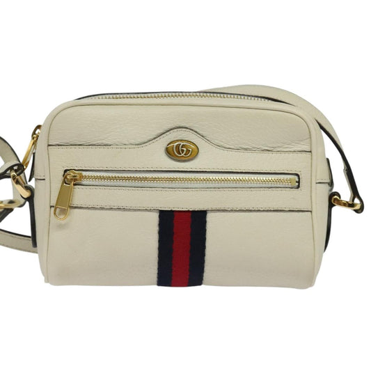 Gucci White Leather Ophidia
