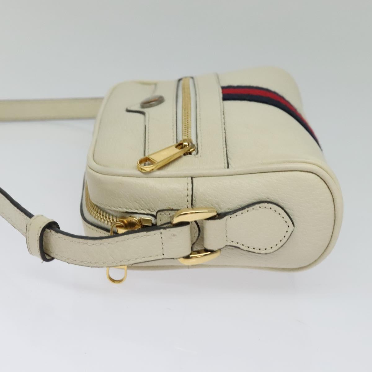 Gucci White Leather Ophidia