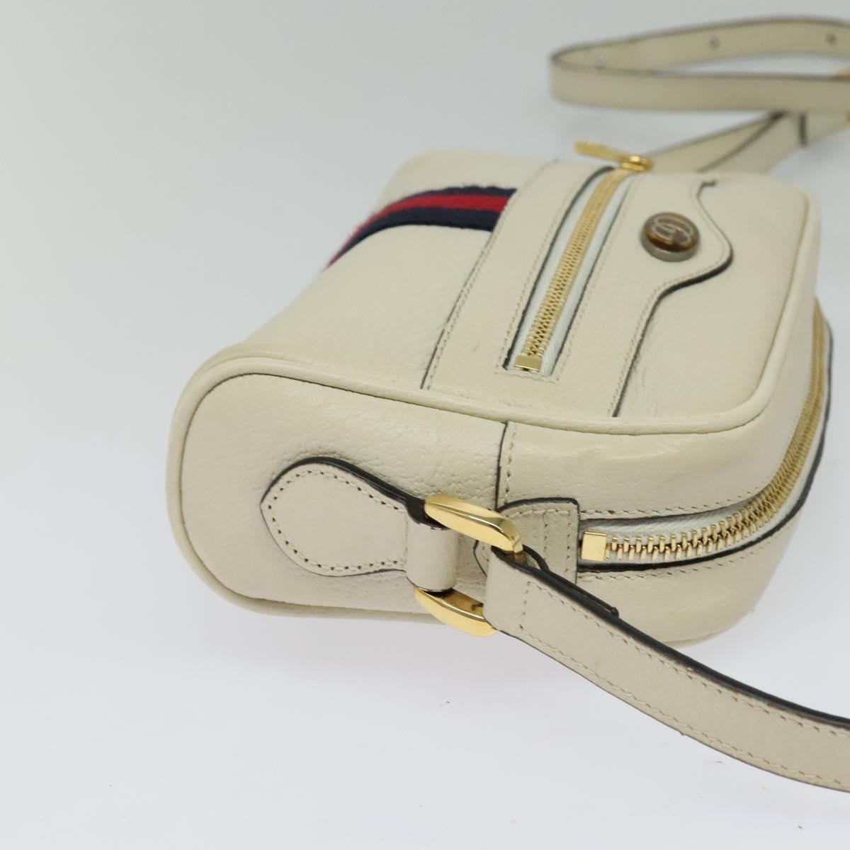 Gucci White Leather Ophidia