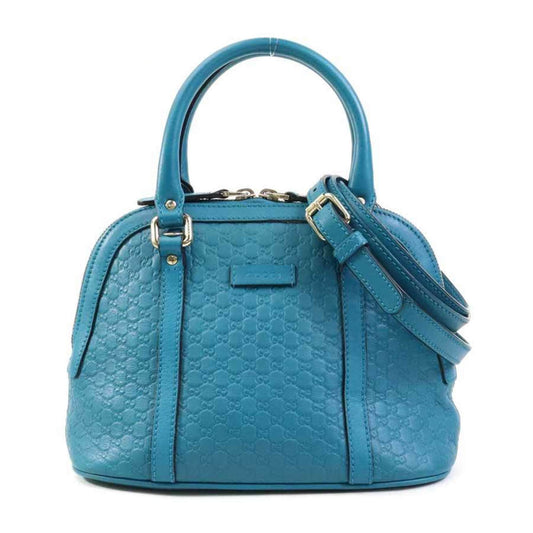 Gucci Blue Leather Guccissima
