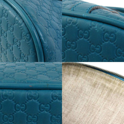 Gucci Blue Leather Guccissima