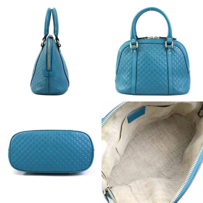 Gucci Blue Leather Guccissima