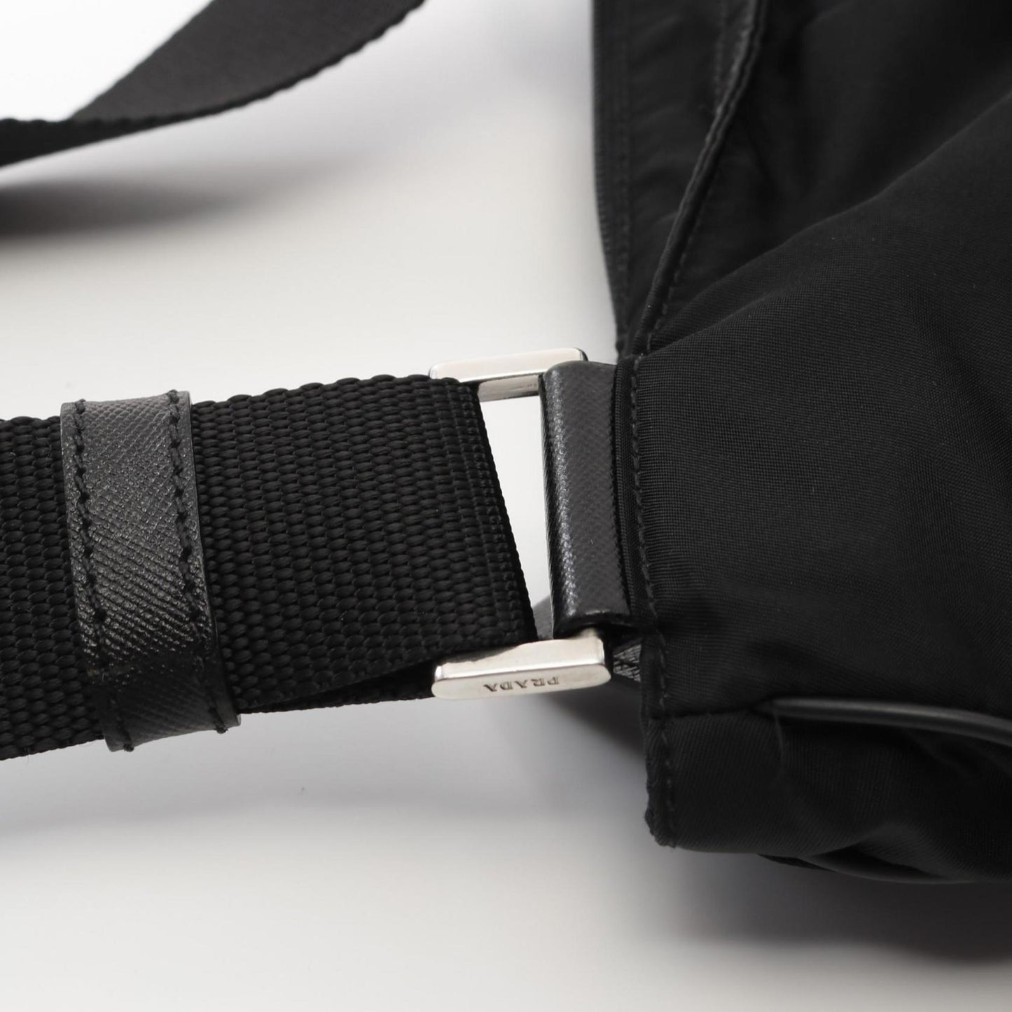 Prada Black Synthetic Tessuto