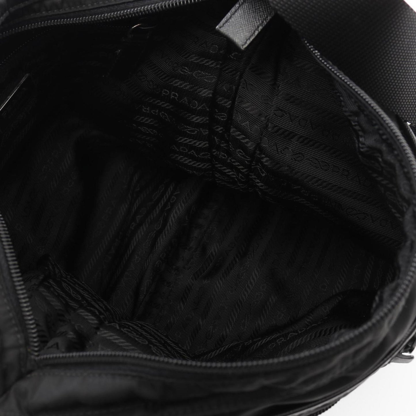 Prada Black Synthetic Tessuto