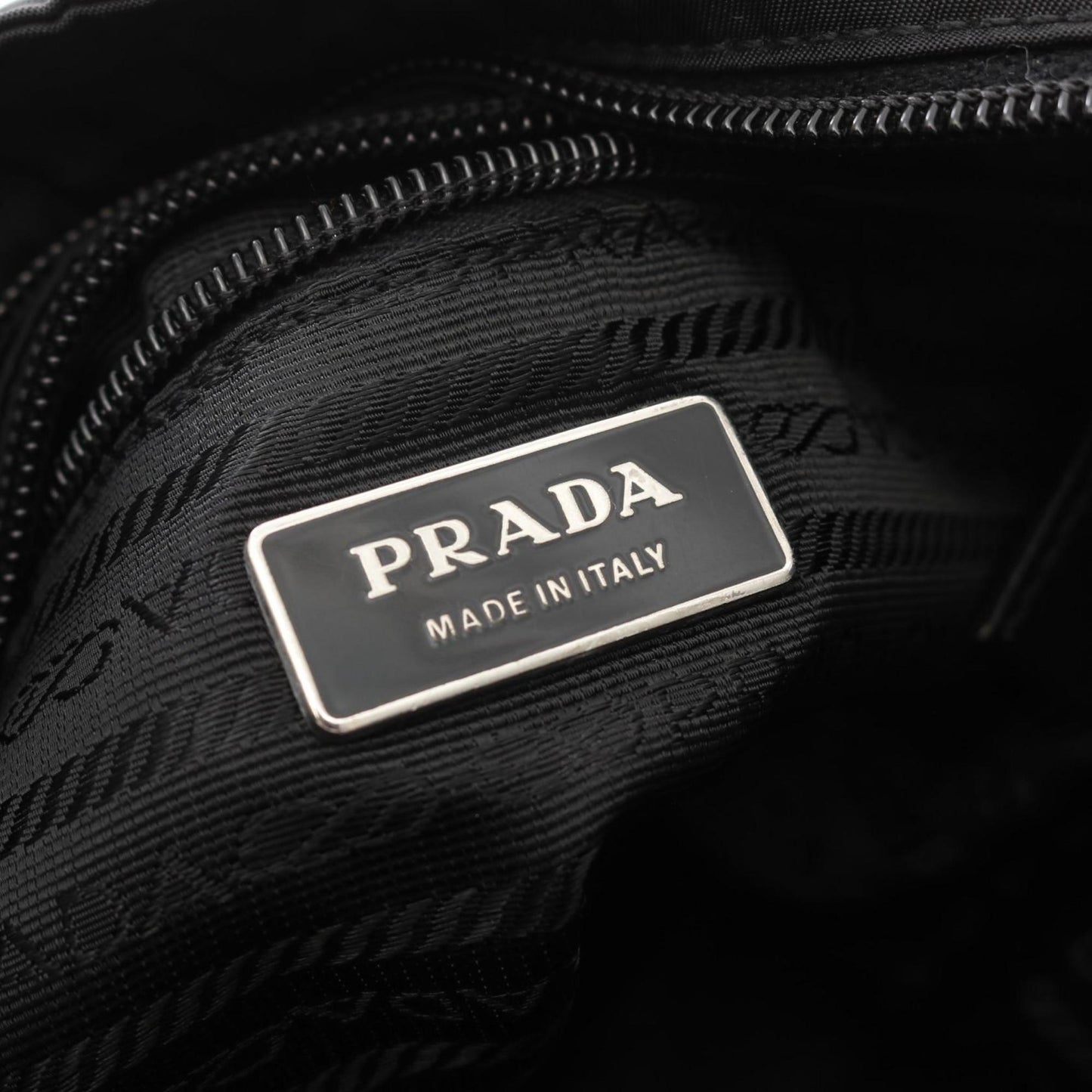 Prada Black Synthetic Tessuto