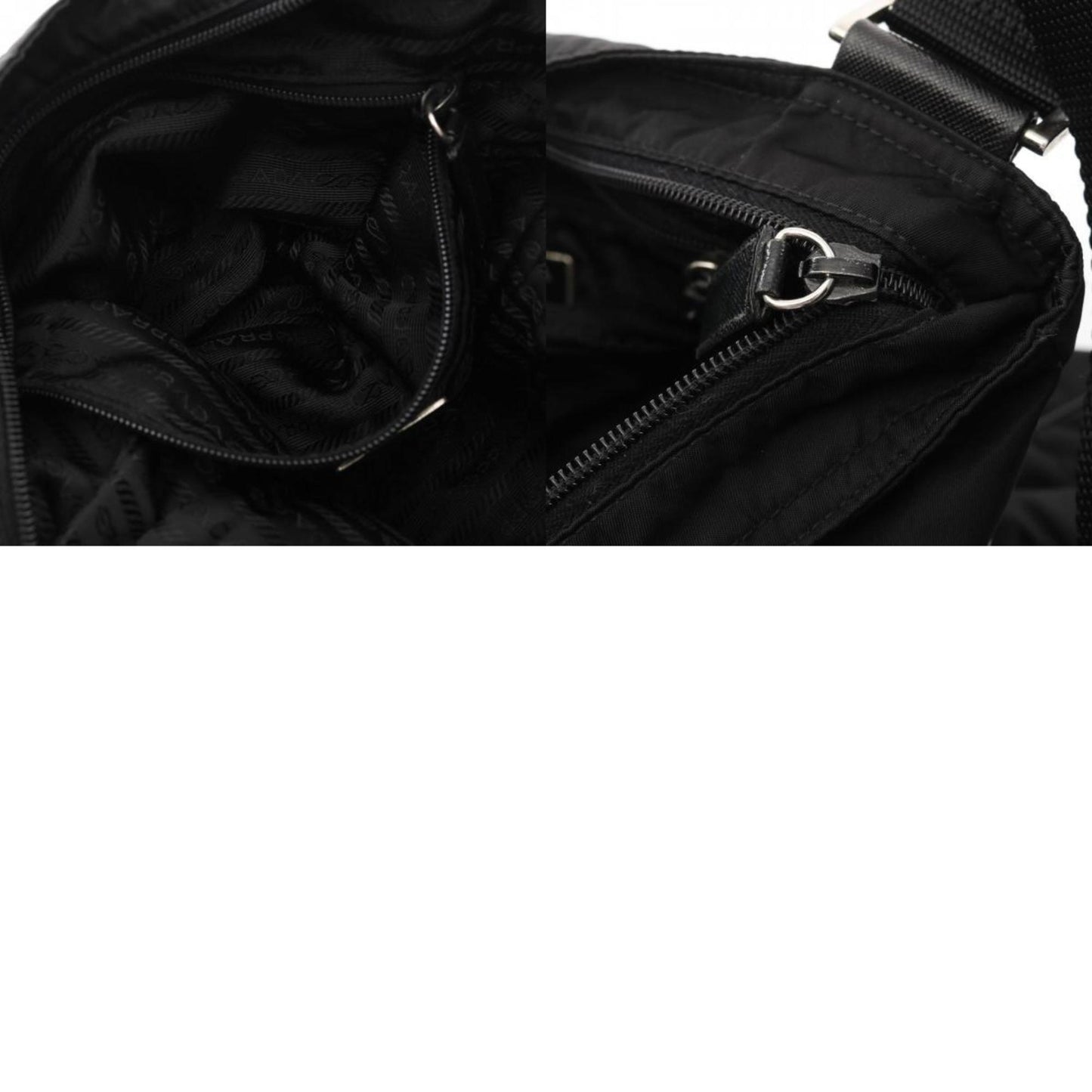 Prada Black Synthetic Tessuto