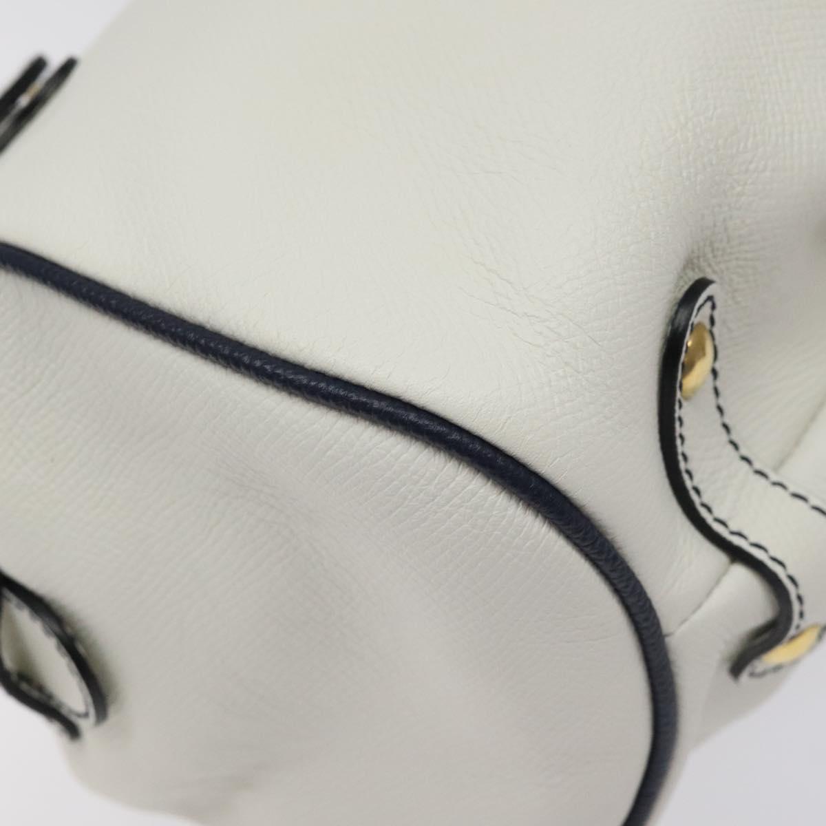Salvatore Ferragamo White Leather Handbag