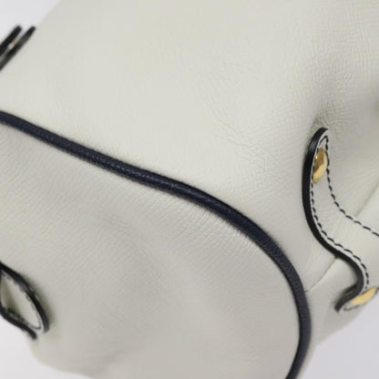 Salvatore Ferragamo White Leather Handbag