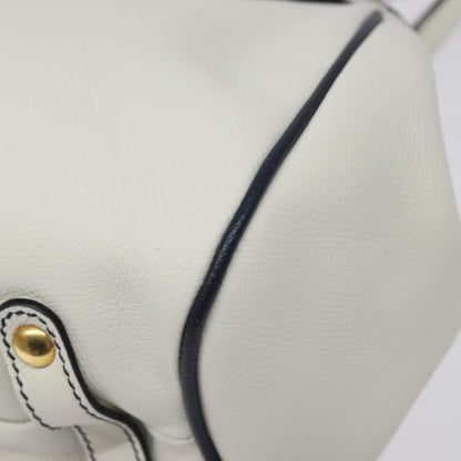 Salvatore Ferragamo White Leather Handbag