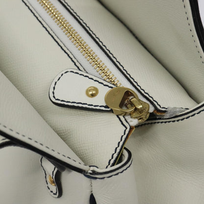 Salvatore Ferragamo White Leather Handbag