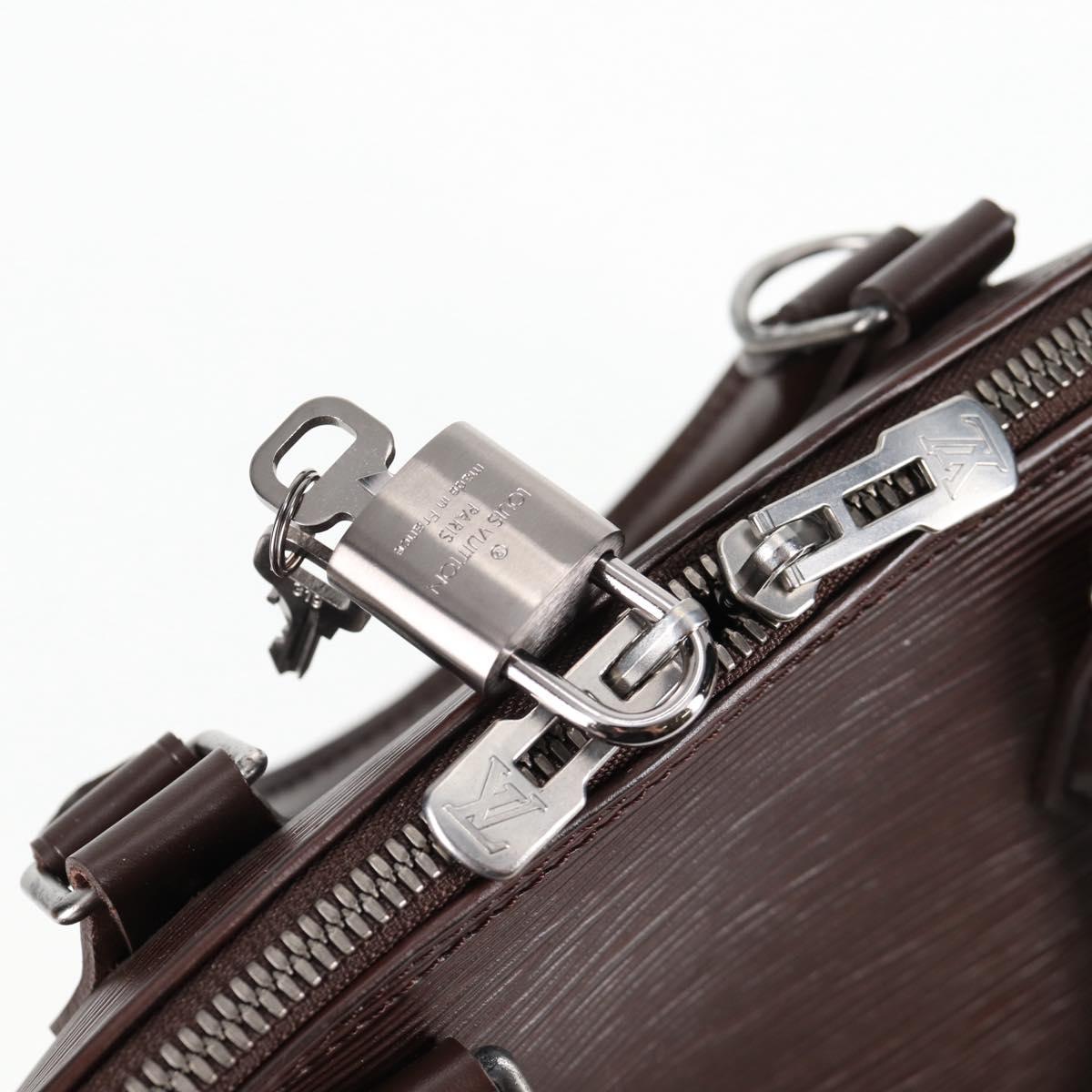 Louis Vuitton Brown Leather Alma