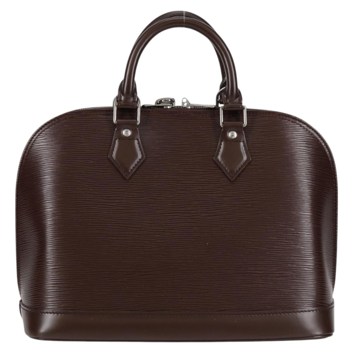 Louis Vuitton Brown Leather Alma