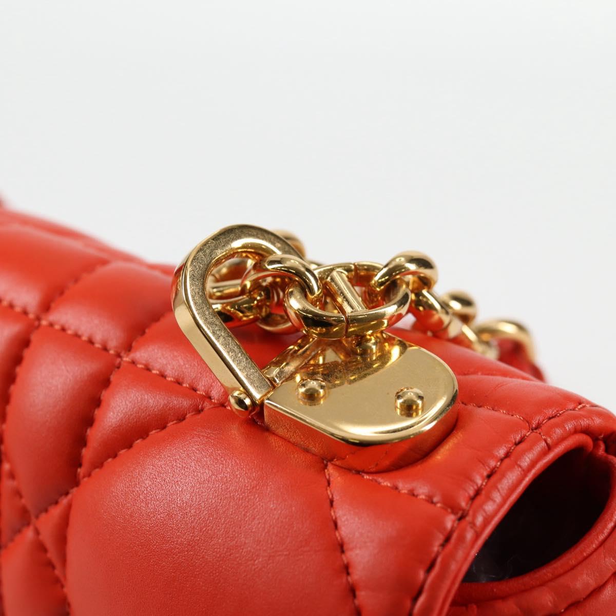 Dior Orange Leather Caro