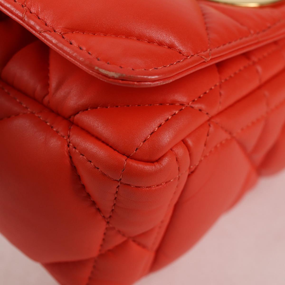 Dior Orange Leather Caro