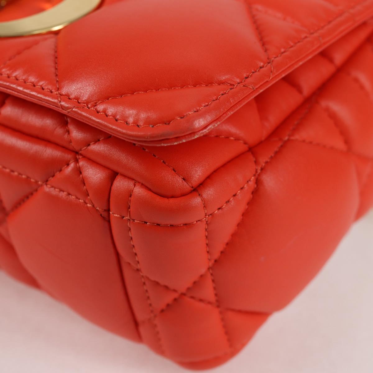 Dior Orange Leather Caro