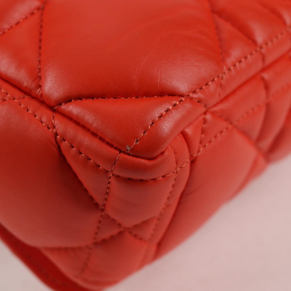 Dior Orange Leather Caro
