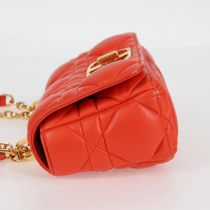 Dior Orange Leather Caro