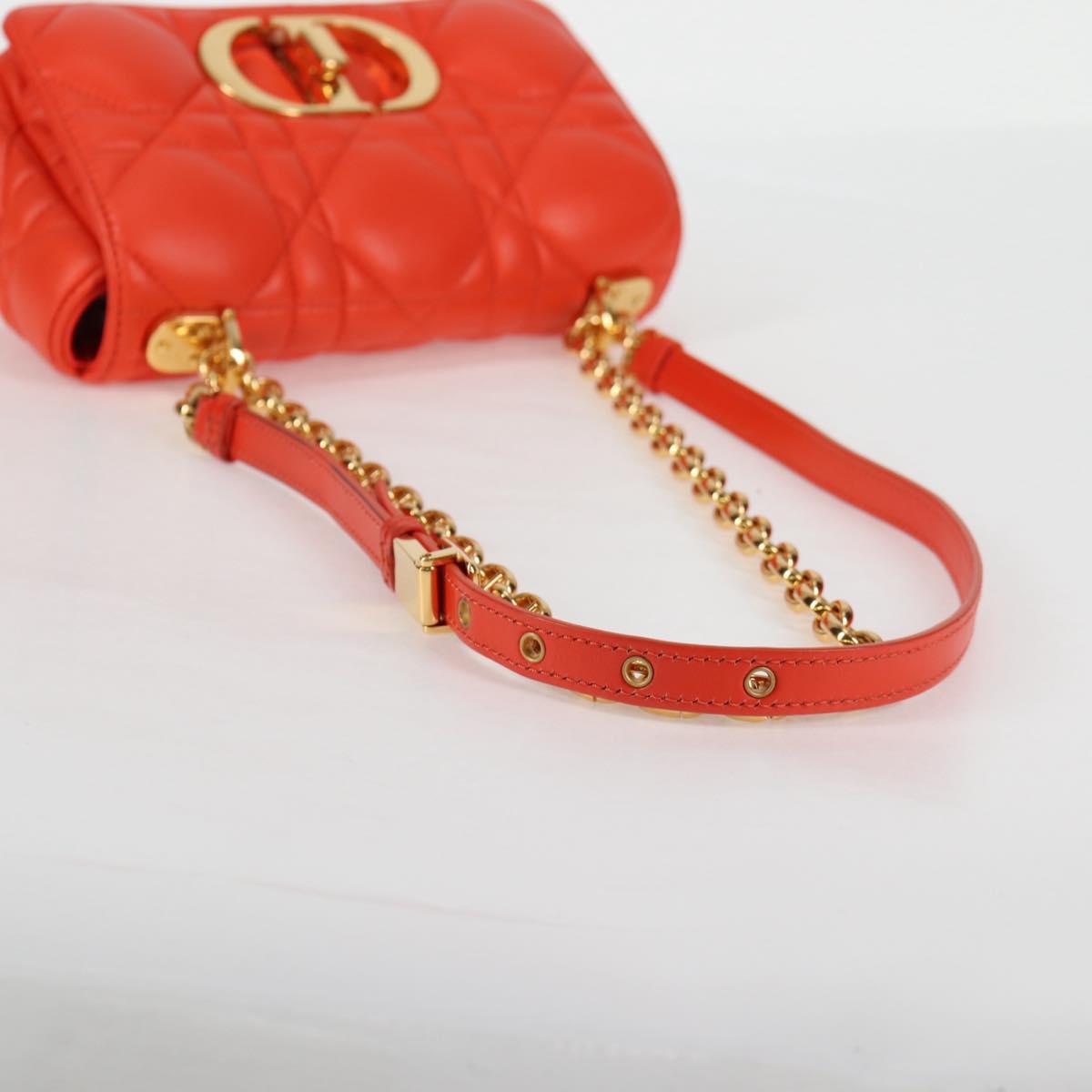 Dior Orange Leather Caro