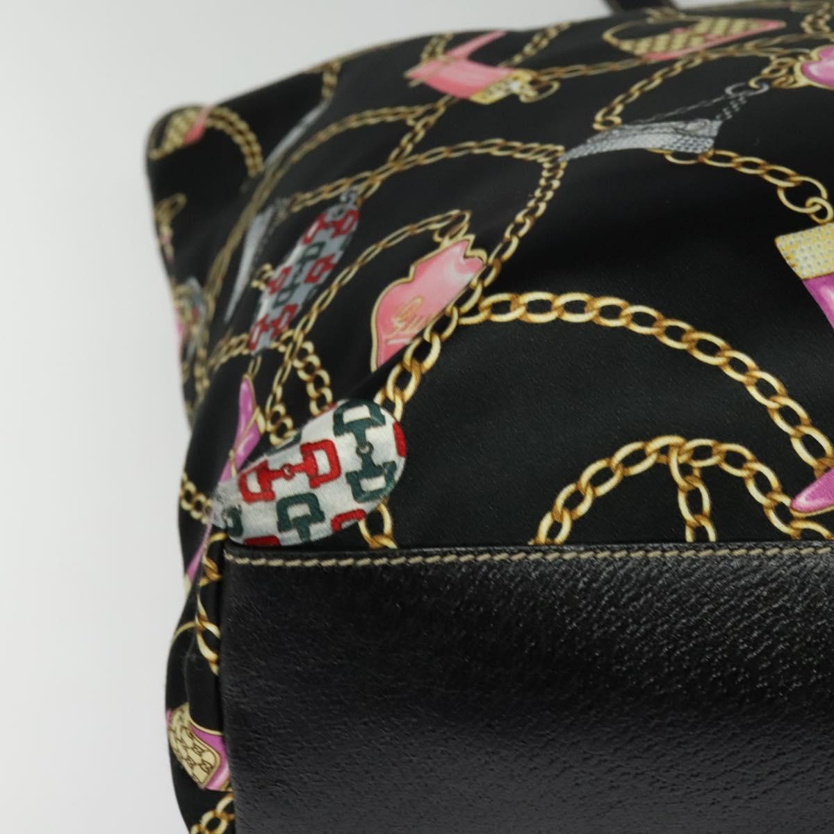 Gucci Black Silk Tote