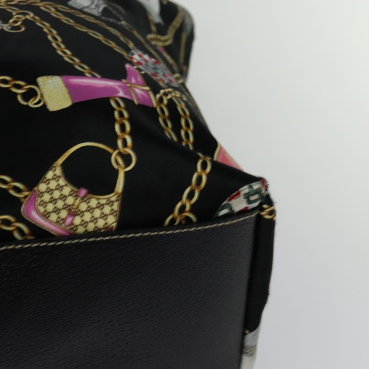 Gucci Black Silk Tote
