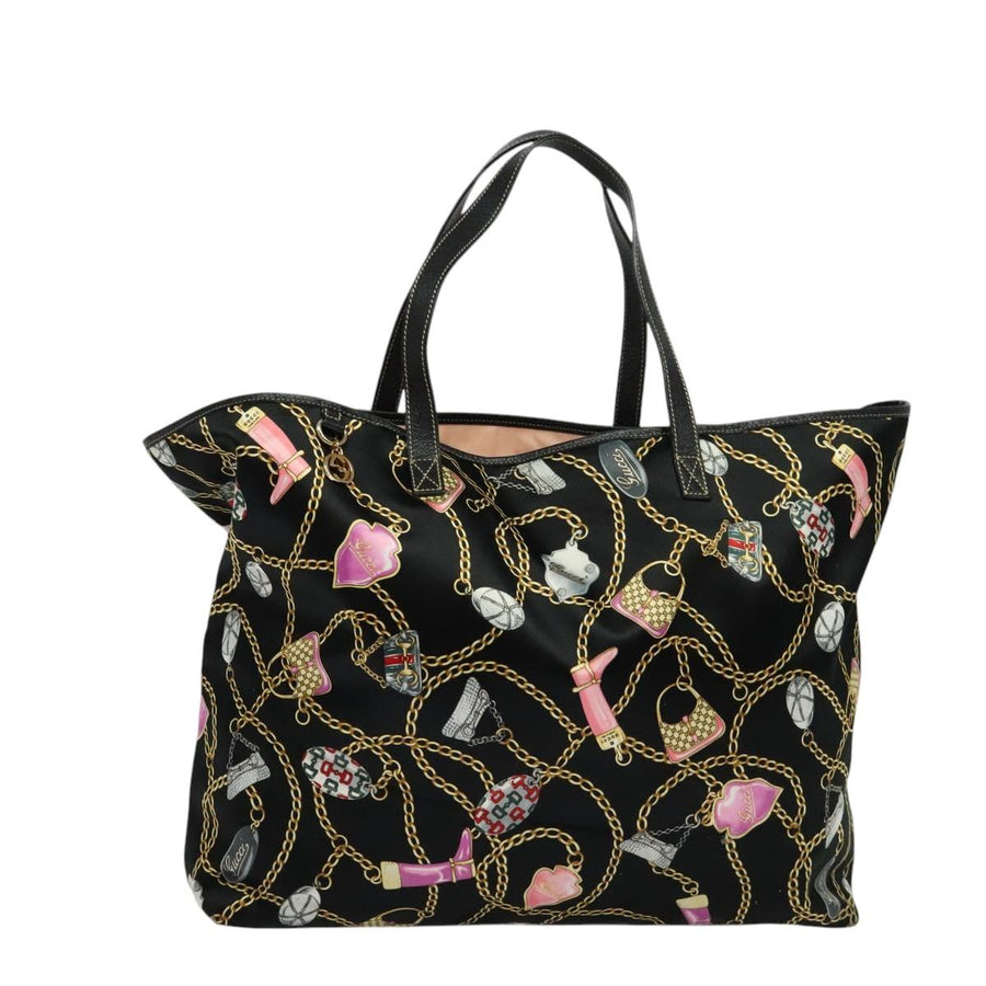 Gucci Black Silk Tote
