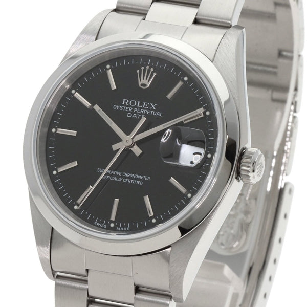 Rolex Black Steel Oyster Perpetual