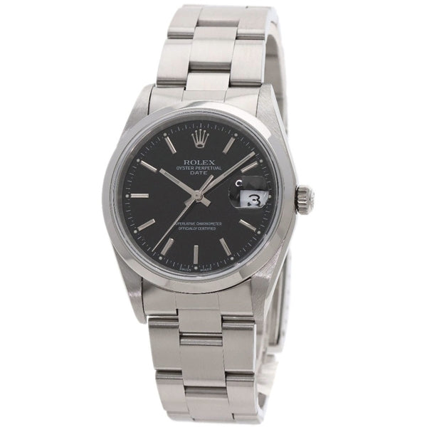 Rolex Black Steel Oyster Perpetual