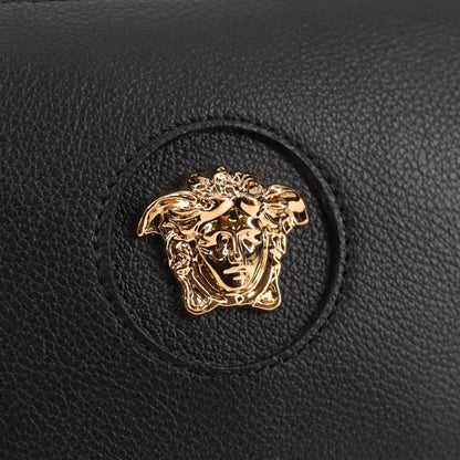 Versace Black Leather Medusa
